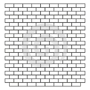 Brick wall pattern. Building texture design. Masonry construction Vector. Repeating block background.
