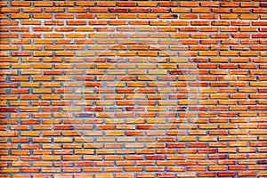 Brick wall pattern Red color of modern style design decorative u