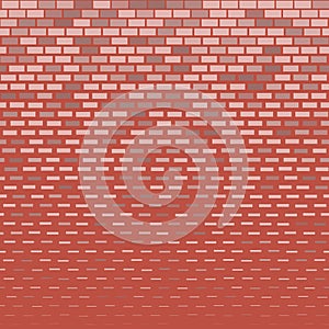 Brick wall seamless pattern background. Horizontal seamless brick texture background
