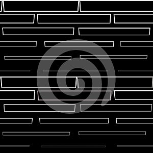 Brick wall seamless pattern background. Horizontal seamless brick texture background