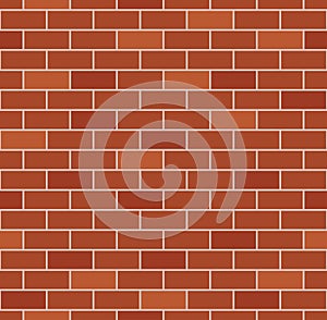Brick wall seamless pattern vector