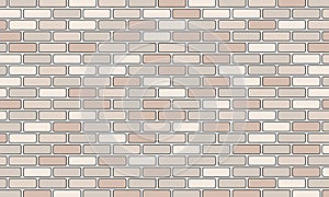 Brick wall with several different colors. Vector illustration