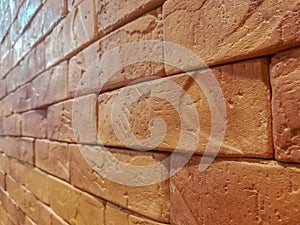 Brick wall texture with above light