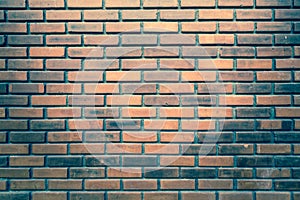 Brick wall texture or brick wall background. brick wall for interior exterior decoration and industrial construction design.