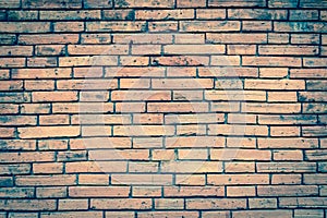 Brick wall texture or brick wall background. brick wall for interior exterior decoration and industrial construction design.