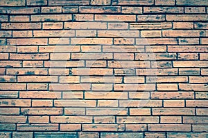 Brick wall texture or brick wall background. brick wall for interior exterior decoration and industrial construction design.