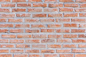 Brick wall texture or brick wall background for interior exterior decoration and industrial construction concept design