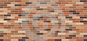 Brick wall colored seamless texture. Masonry background
