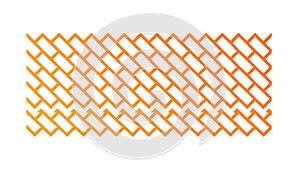 Brick Wall Texture Pattern, Traditional Orange Masonry Background, vector design Generative AI