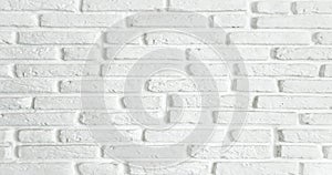 Brick wall texture. White brick wall background. White brick wall for interior or exterior design with copy space for text or imag
