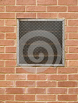 Brick wall with vent