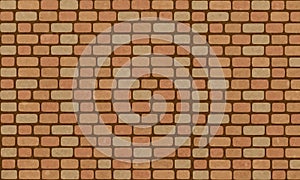 Brick wall  Vintage orange bricks wall texture background for graphic design  Vector