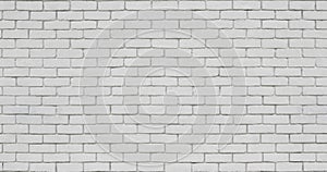 Brick wall in white