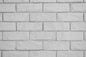 Brick wall white clean texture pattern for background