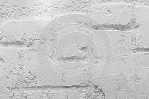 Brick wall in white paint texture background old abstract concrete cement light pattern