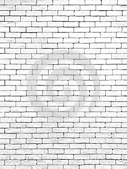 Brick wall white texture background