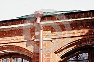 brick wall windows building architecture detail sunlight