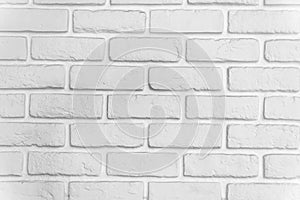 Brick white wall