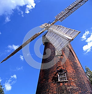 Brick windmill, Woodbridge, Suffolk.