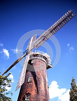 Brick windmill, Woodbridge, Suffolk.