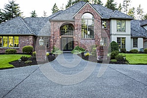 Brick and wood House