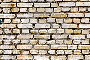 Brick yellow wall backgraund