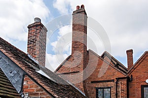 Bricked chimneys