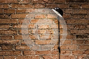 Bricked Wall and a Lamp