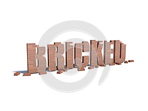 Bricked Word Art