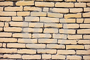 Bricked yellow wall