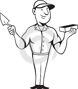 Bricklayer mason standing