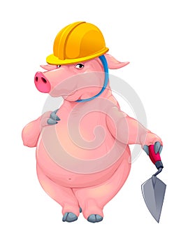 Bricklayer pig with tool
