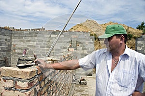 Bricklayer portrait