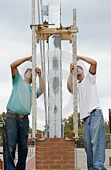 Bricklayers Measuring photo