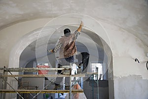 Bricklayers at work photo