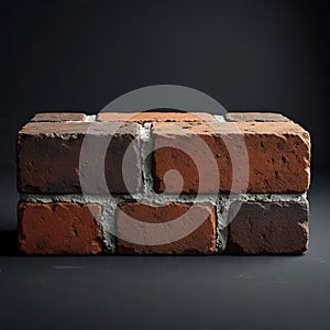 Seamless Brick Wall Background in Warm Red Tones