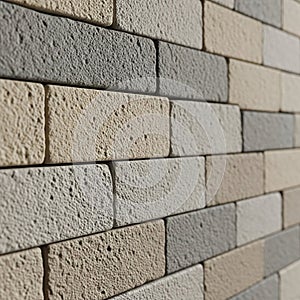 The bricks are arranged in a staggered pattern, creating a layered effect