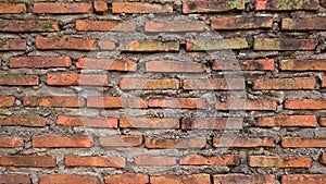 bricks deliberately arranged for the walls of the house