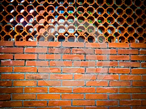 Bricks fence wall pattern