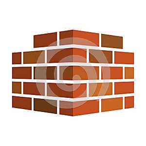Bricks icon. Bricks logo. isolated on white background. Vector illustration.