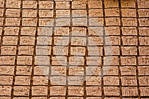 Bricks manufactory background photo