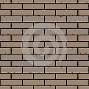 Bricks, old new brick wall. Seamless ornament texture, pattern, background and template. Vector square
