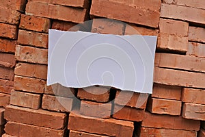 Bricks and a paper