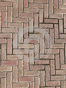 red bricks in textured pattern