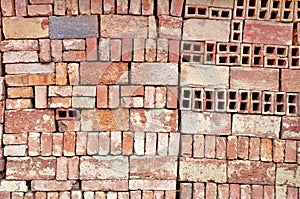 Bricks pattern wall