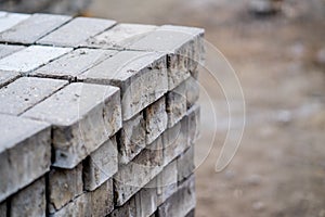 Bricks for sidewalk sweeping