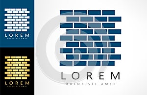 Bricks vector logo photo