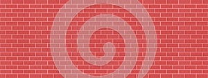 Bricks wall background vector with red colorful pattern seamless texture wallpaper.