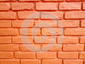 Bricks wall new orange background