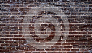 Bricks in wall texture background. Bricks on masonry wall background. Bricks in redbrick pattern background. Bricks on wall